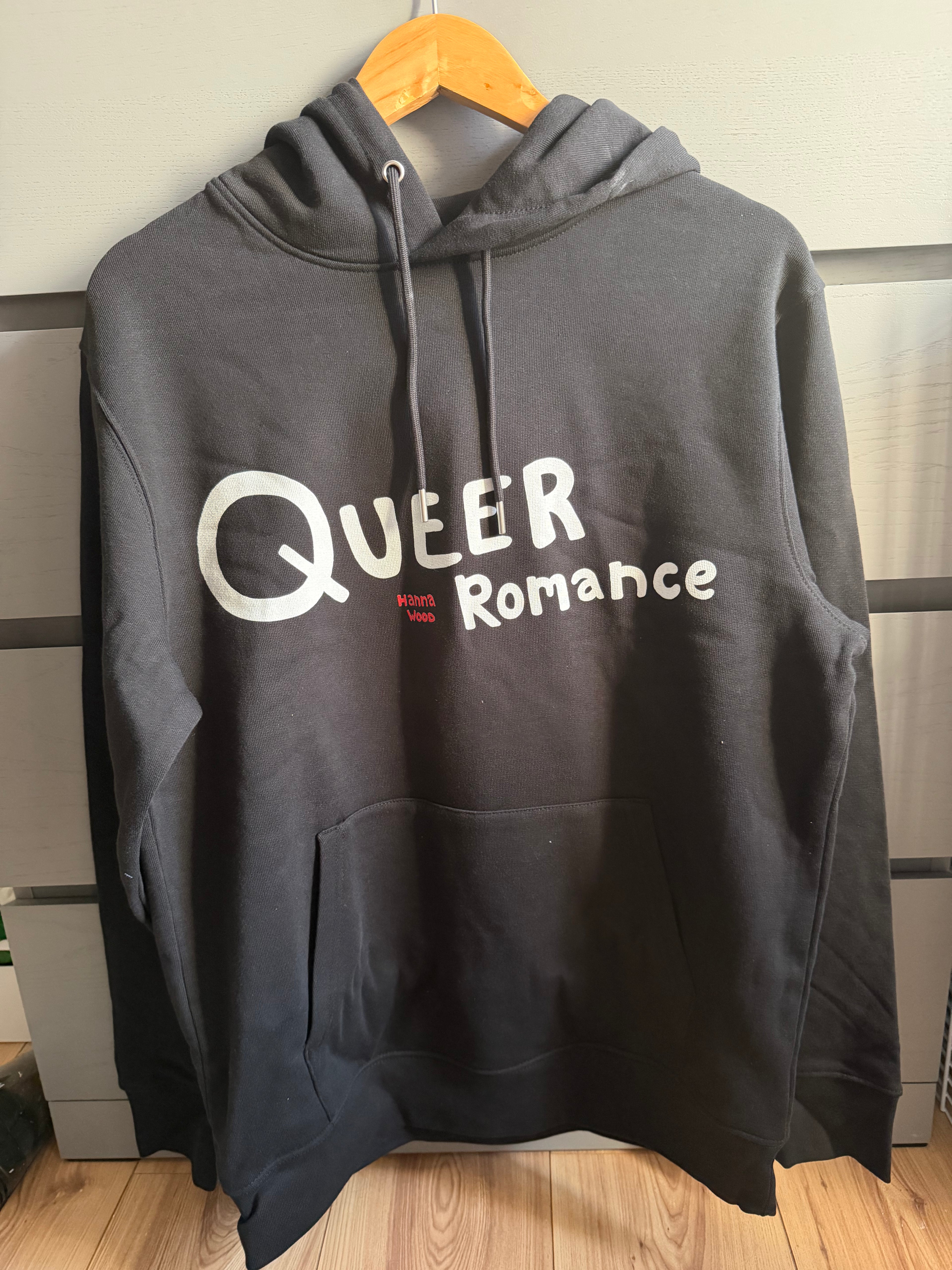 Queer Romance Heavyweight Album Art Hoodie – Black