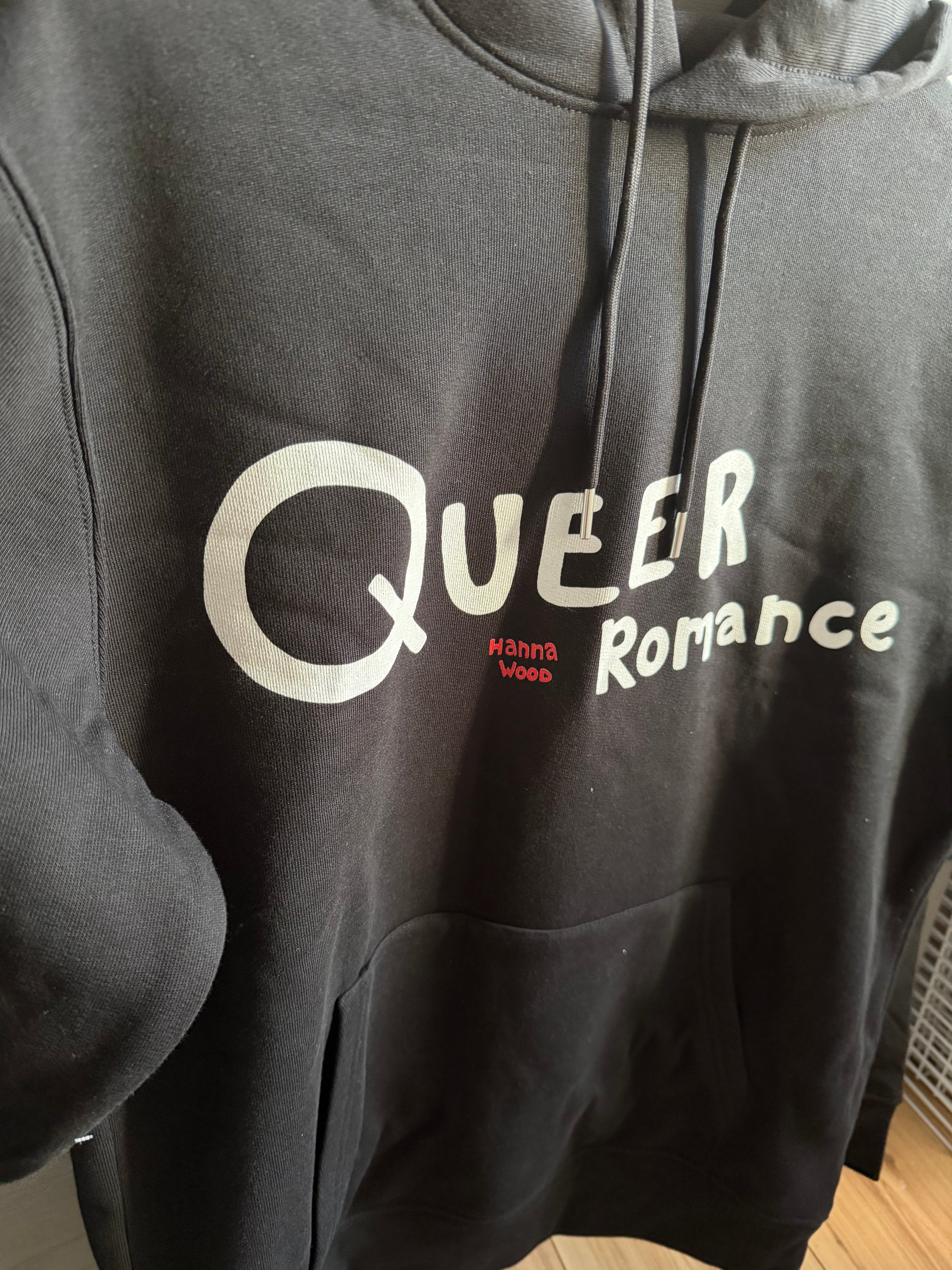 Queer Romance Heavyweight Album Art Hoodie – Black
